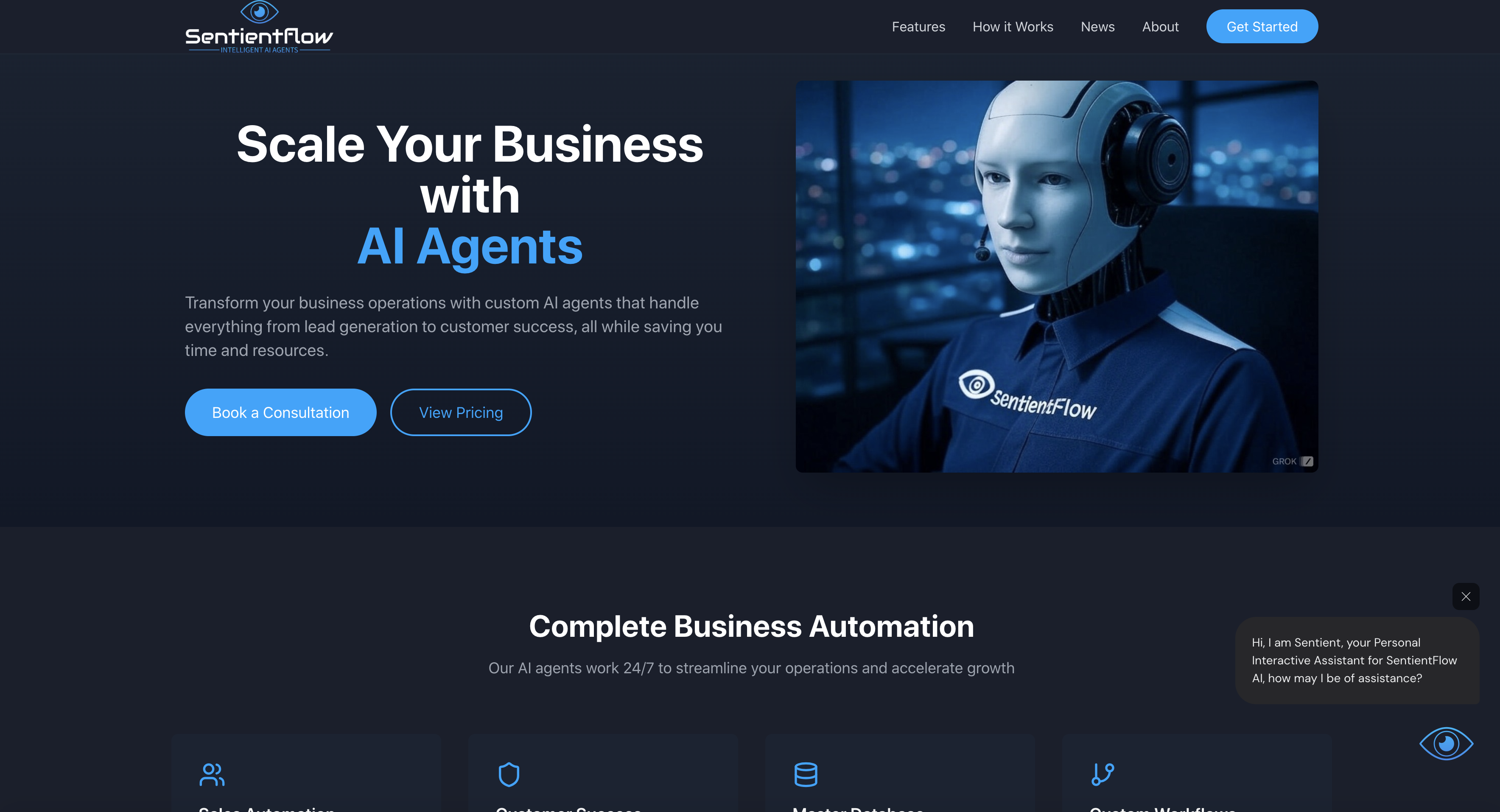 SentientFlow - AI Agents & Business Automation Solutions